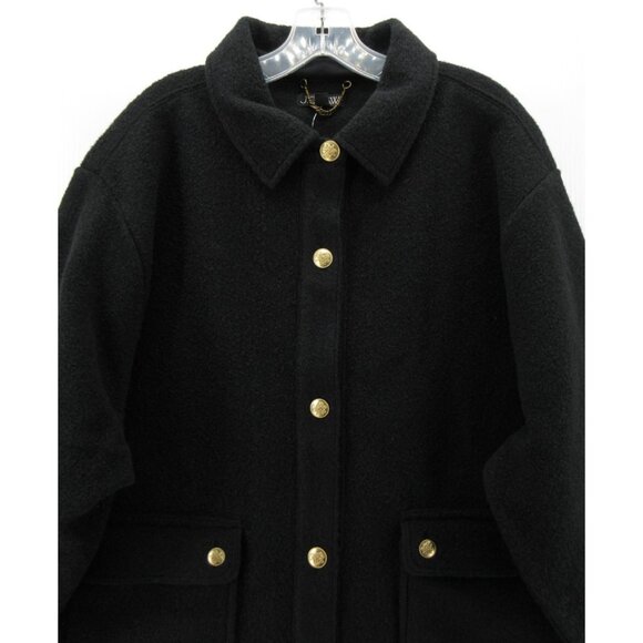 J Crew Jacket 3X Plus Boucle Barn Chore Coat Gold Buttons Preppy NEW - Picture 2 of 11